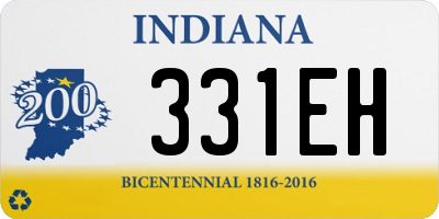 IN license plate 331EH