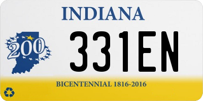 IN license plate 331EN