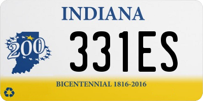 IN license plate 331ES