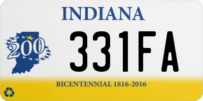 IN license plate 331FA