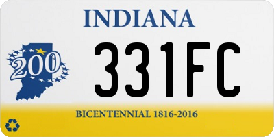 IN license plate 331FC