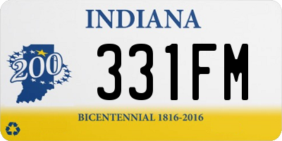 IN license plate 331FM