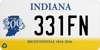 IN license plate 331FN