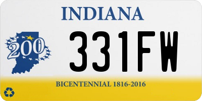 IN license plate 331FW