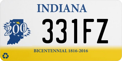 IN license plate 331FZ