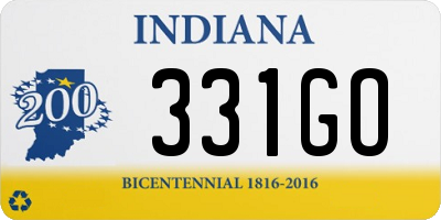 IN license plate 331GO