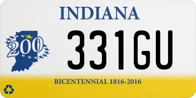 IN license plate 331GU