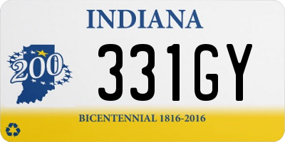 IN license plate 331GY