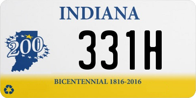 IN license plate 331H