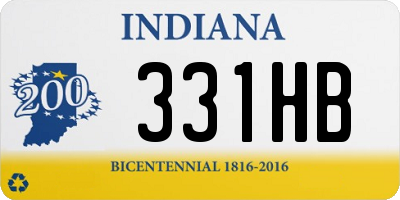 IN license plate 331HB