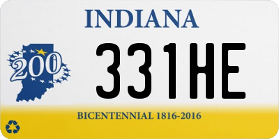 IN license plate 331HE