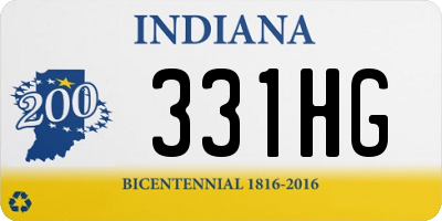IN license plate 331HG