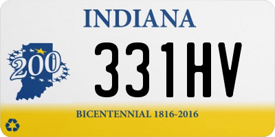 IN license plate 331HV