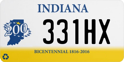 IN license plate 331HX