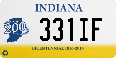IN license plate 331IF