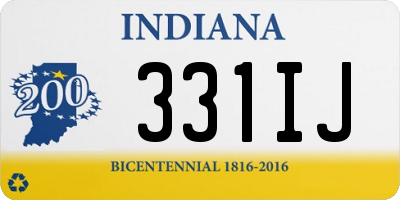 IN license plate 331IJ