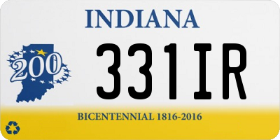 IN license plate 331IR