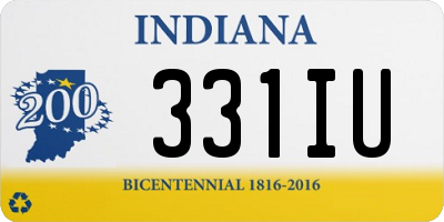 IN license plate 331IU
