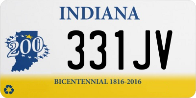 IN license plate 331JV