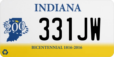 IN license plate 331JW