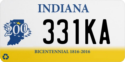 IN license plate 331KA