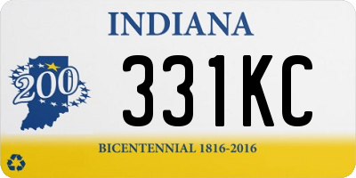 IN license plate 331KC