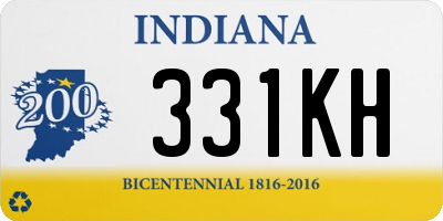 IN license plate 331KH