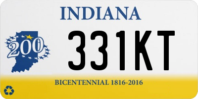 IN license plate 331KT