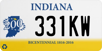 IN license plate 331KW