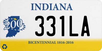 IN license plate 331LA