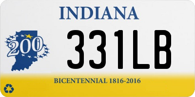 IN license plate 331LB