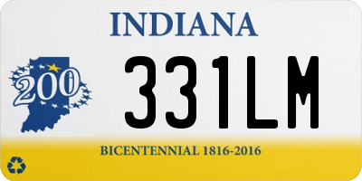 IN license plate 331LM