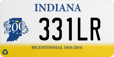 IN license plate 331LR