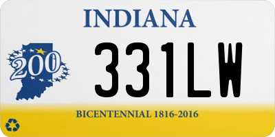 IN license plate 331LW