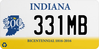 IN license plate 331MB