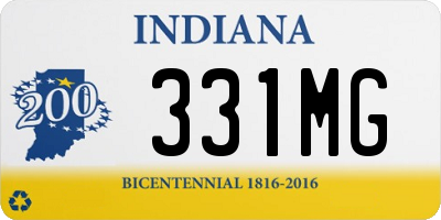 IN license plate 331MG