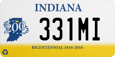 IN license plate 331MI