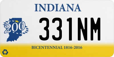 IN license plate 331NM