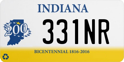 IN license plate 331NR