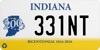 IN license plate 331NT