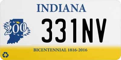 IN license plate 331NV