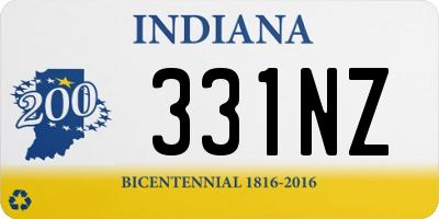 IN license plate 331NZ