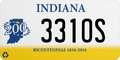 IN license plate 331OS