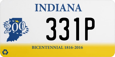 IN license plate 331P