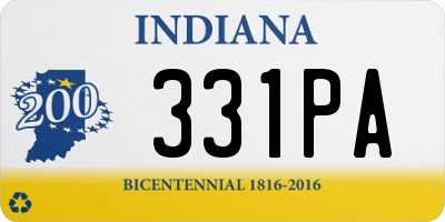 IN license plate 331PA