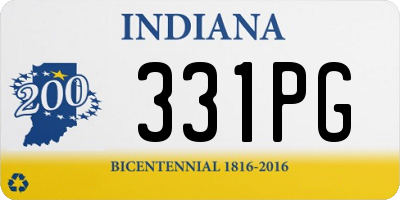 IN license plate 331PG