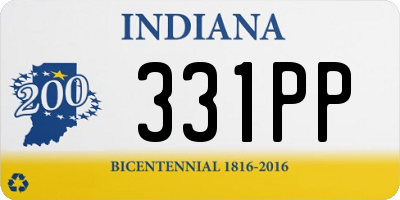 IN license plate 331PP