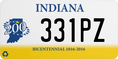 IN license plate 331PZ