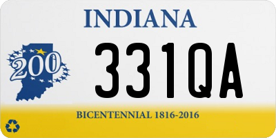 IN license plate 331QA