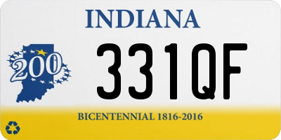 IN license plate 331QF